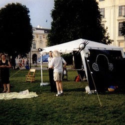 Foto von einer Tagung am Ballhausplatz im Jahr 2002 